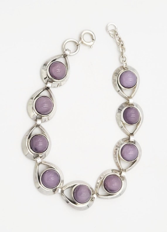 Danish Designer Max Standager Sterling & Amethyst 