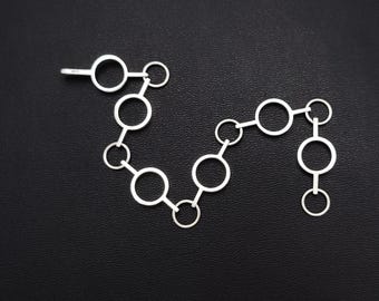 Seltenes Paula Häiväoja Kalevala Koru Oy Sterling Modernist Geometric Armband 1971