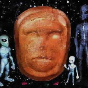 Face on Mars handcrafted Legacy stones rock wall art image 7