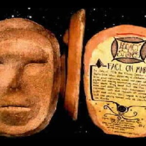 Face on Mars handcrafted Legacy stones rock wall art image 2