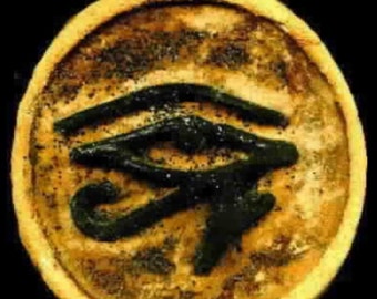 Eye of Horus symbol Legacy stone handcrafted rock wall art Egypt 3500 B.C.