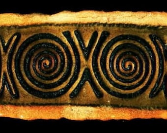 Goddess Eyes Symbol Legacy stone ancient handcrafted rock wall art 4000 B.C.