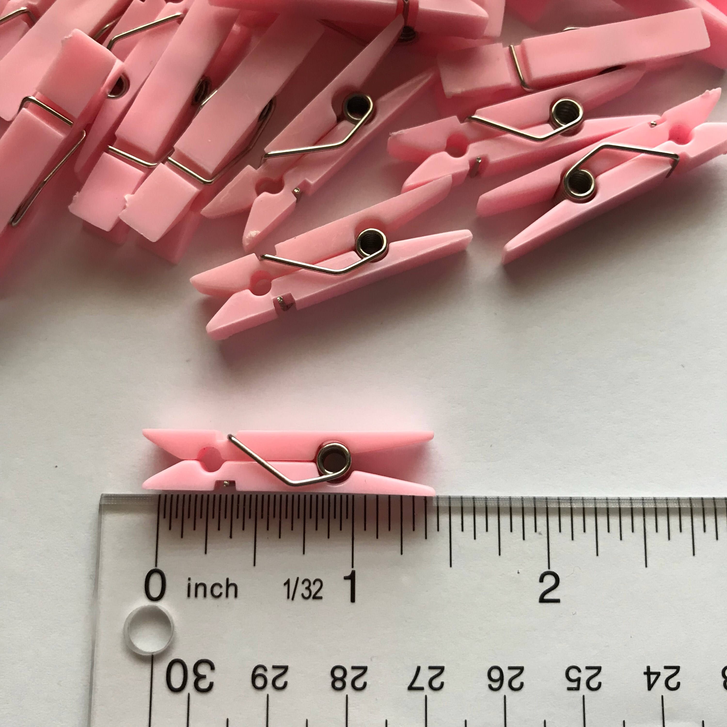 50 Small Pink Clothes Pins for Baby Shower or Gender Reveal Etsy