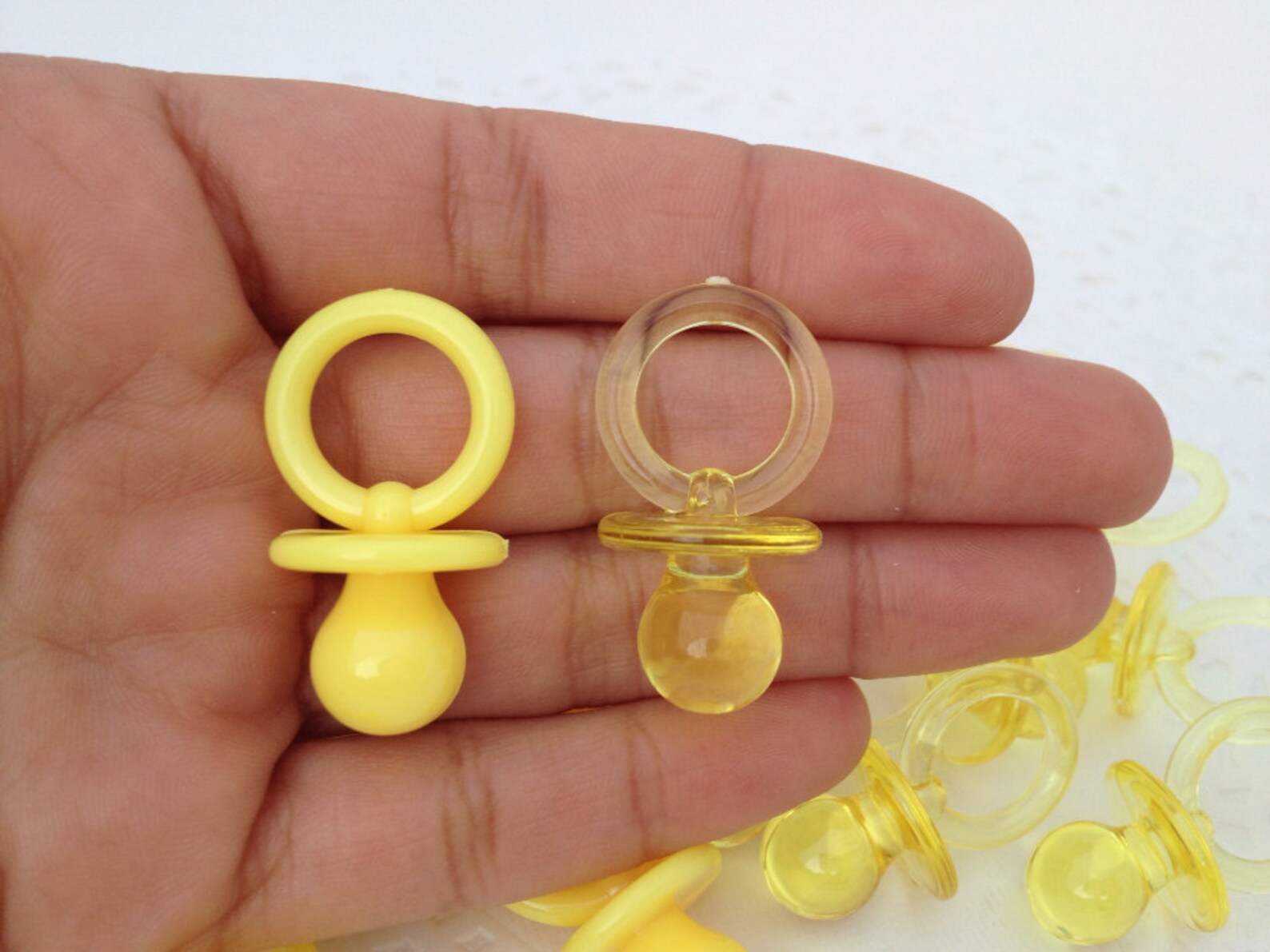 100 Small Yellow Pacifiers for Neutral Baby Shower or Gender Etsy