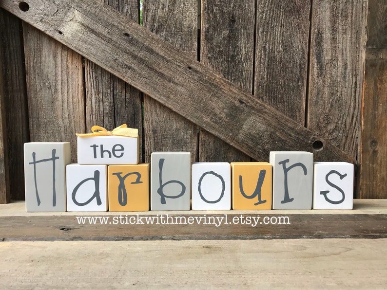 birthday wood sign wood block set happy birthday sign birthday decorations Personalized happy birthday wood blocks happy birthday decor