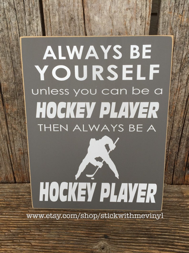 Personalized hockey sign hockey family sign hockey decor Etsy