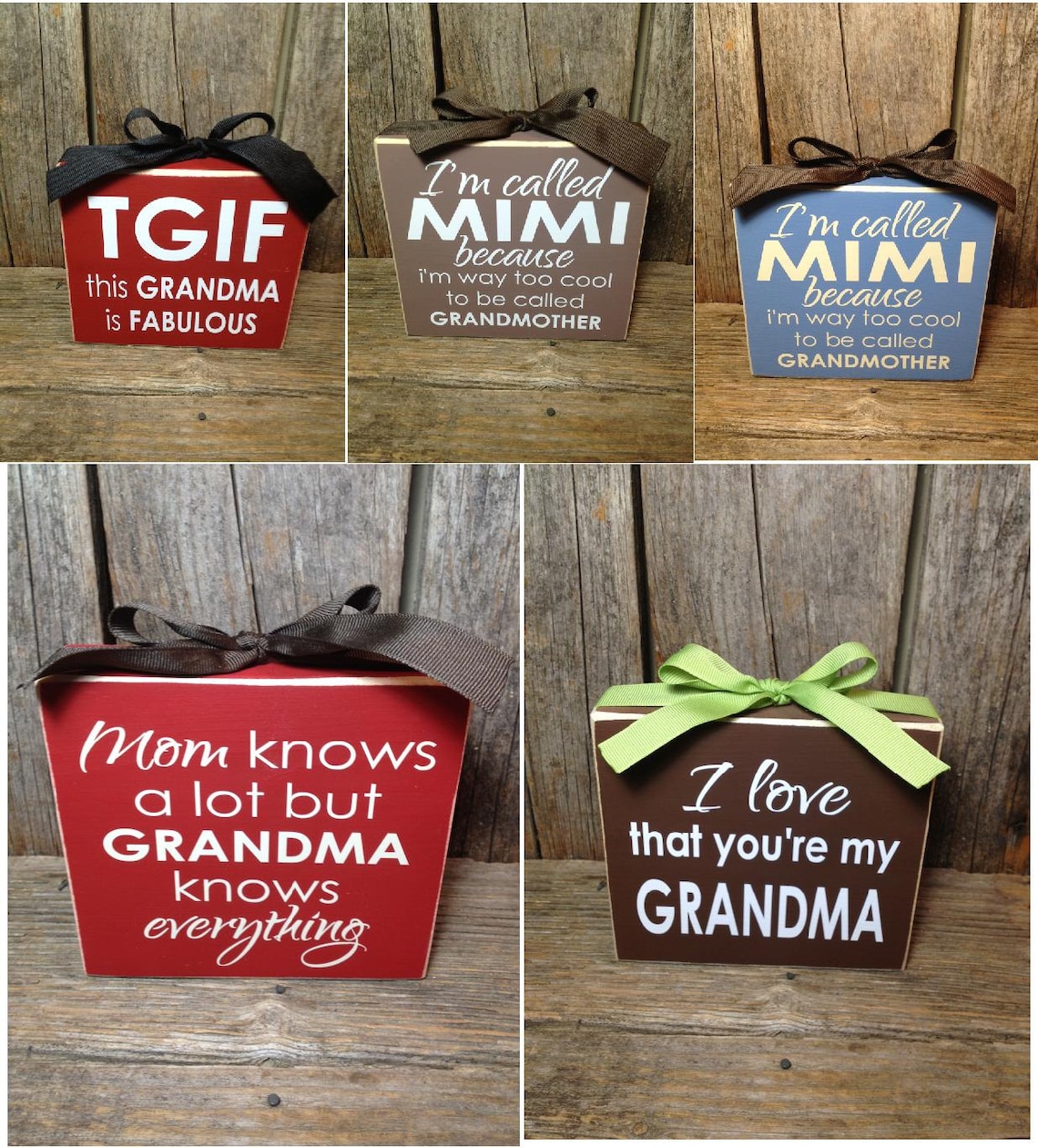 Personalized grandma gifts grandma wooden sign grandmother Etsy