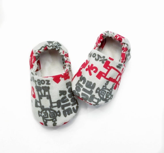Baby Booties Baby Gifts Baby Slippers Baby Crib Shoes Baby Moccs Baby Shoes Baby Accessories Robot Baby Booties Robot Baby Slippers