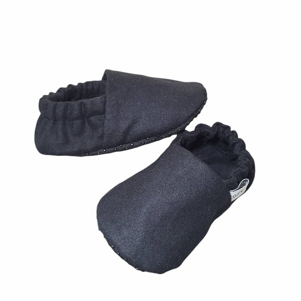 Black Crib Shoes Etsy