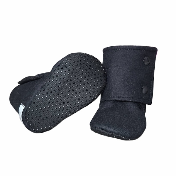 Black Baby Boots Etsy