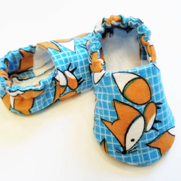 Fox Baby Shoes, Fox Booties, Baby Gifts, Baby Crib Shoes, Baby Moccs, Baby Shoes, Baby Slippers, Fox Baby Slippers, Animal Baby Slippers