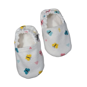 Butterfly Baby Shoes, Butterfly Crib Shoes, Butterfly Baby Moccs, Butterfly Baby Slippers, Butterfly Baby Slippers, Baby Girl Shoes