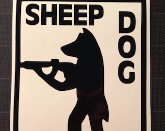 Sheep Dog Vinyl Decal Sticker Police Military K9