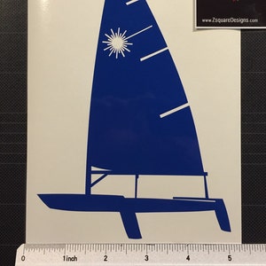 Sailboat Laser Decal Dingy Sunfish Pico Banshee Sail boat sticker