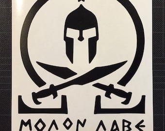 Molon Labe Vinyl Decal Sticker Come and Take