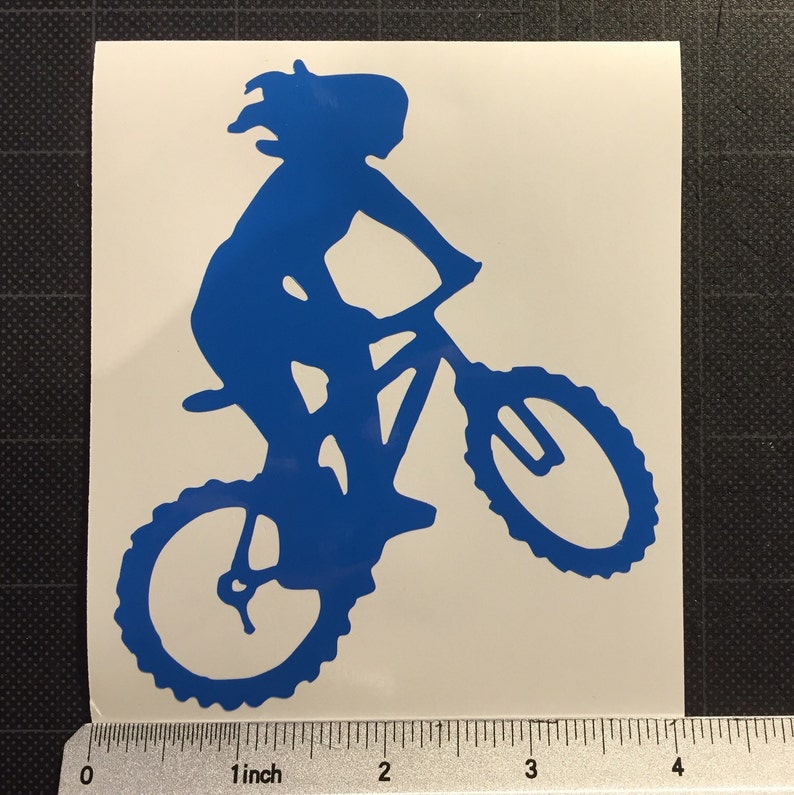 Mountain Biking Woman Vinyl Decal Girl MTN Biking Mtb Etsy