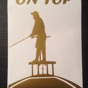 Fishing Flats On Top Decal Sticker Redfish Snook Fish