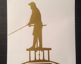 Fishing Flats On Top Decal Sticker Redfish Snook Fish