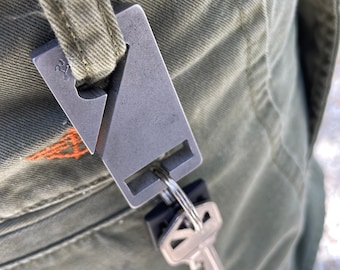 sideSlip 2.0 Aluminum Minimalist Key Ring Holder Chain Tactical