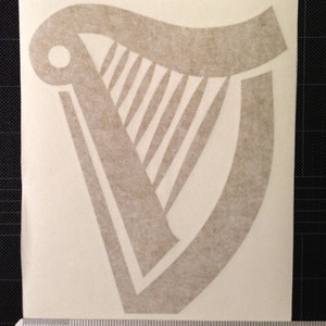 Golden Harp Vinyl Decal Sticker image 4