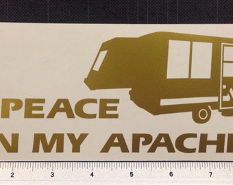 Apache Vesely Pop Up Camper Decal Sticker RV popup