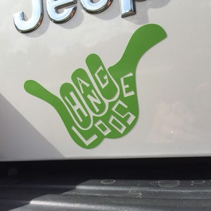 Shaka Groovy Hang Loose Surf Symbol Decal Sticker Aloha