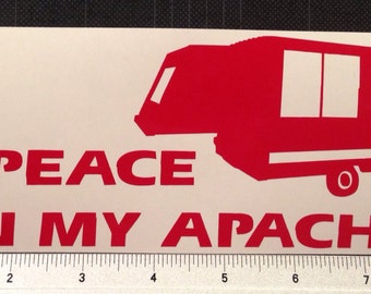 Apache Vesely Pop Up Camper Decal Sticker RV popup