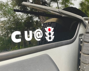 See You at the Red Light vinyl decal sticker