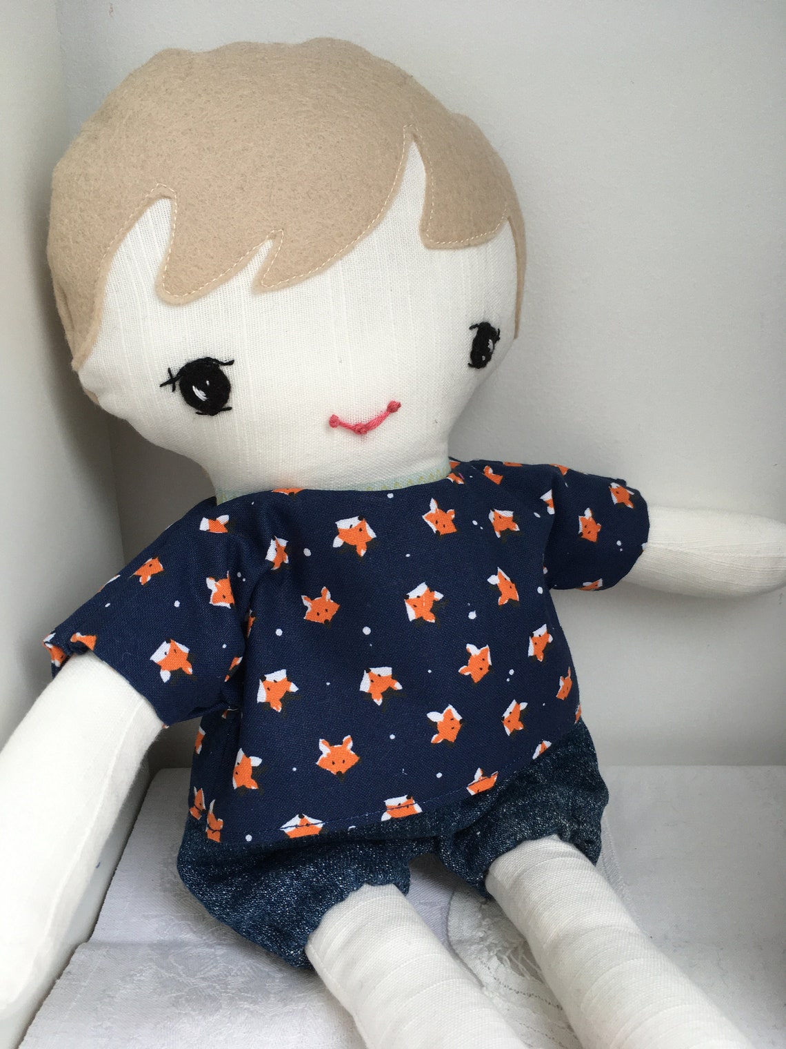 Handmade Rag Doll Boy Cloth Doll Boy Doll Gifts for Boys | Etsy