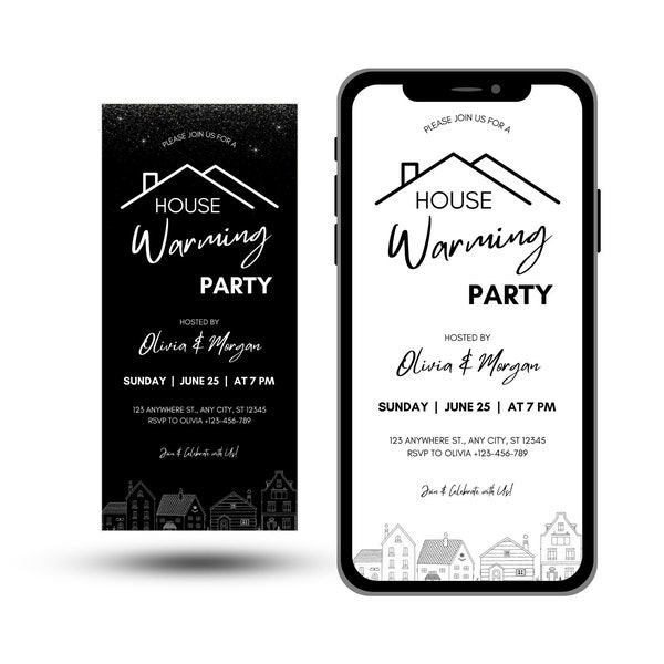 house warming party invitation, Editable House Warming Invitation, House Warming Party, Modern, Minimalist, Printable,text Invite, e invites