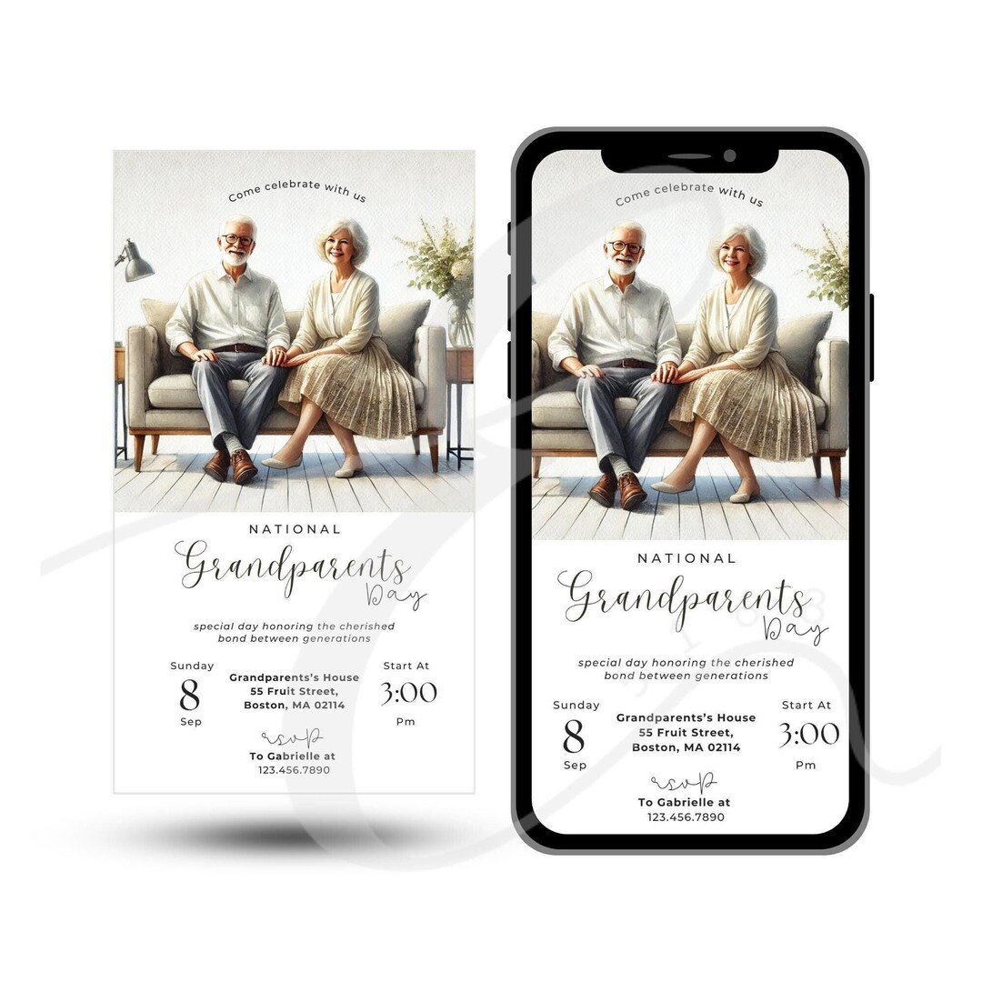 Animated Invitation, Grandparents Invitation, Grandparents Day ...