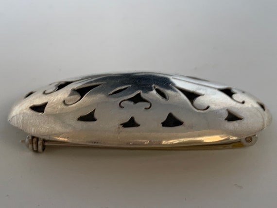 Sterling silver ornate brooch from Mexico. - image 6