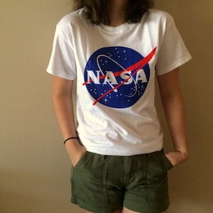 NASA Meatball White Tshirt by Space Shirts
