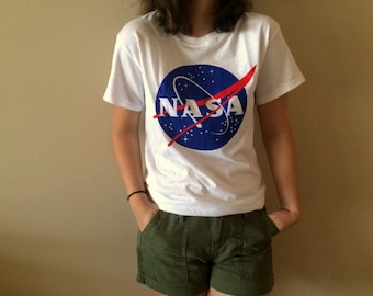 NASA Meatball White Tshirt by Space Shirts