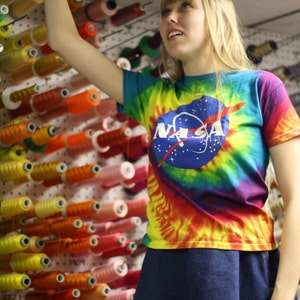 Nasa Meatball Tye Dye T-Shirt by Space Shirts