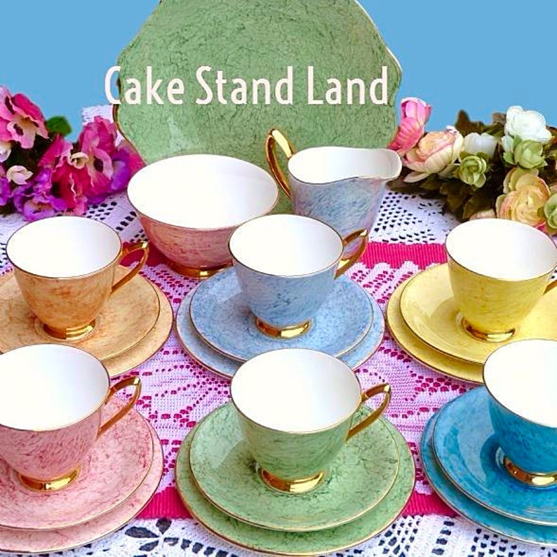 Royal Albert Gossamer Vintage Tea Set for Six. Superb Etsy UK