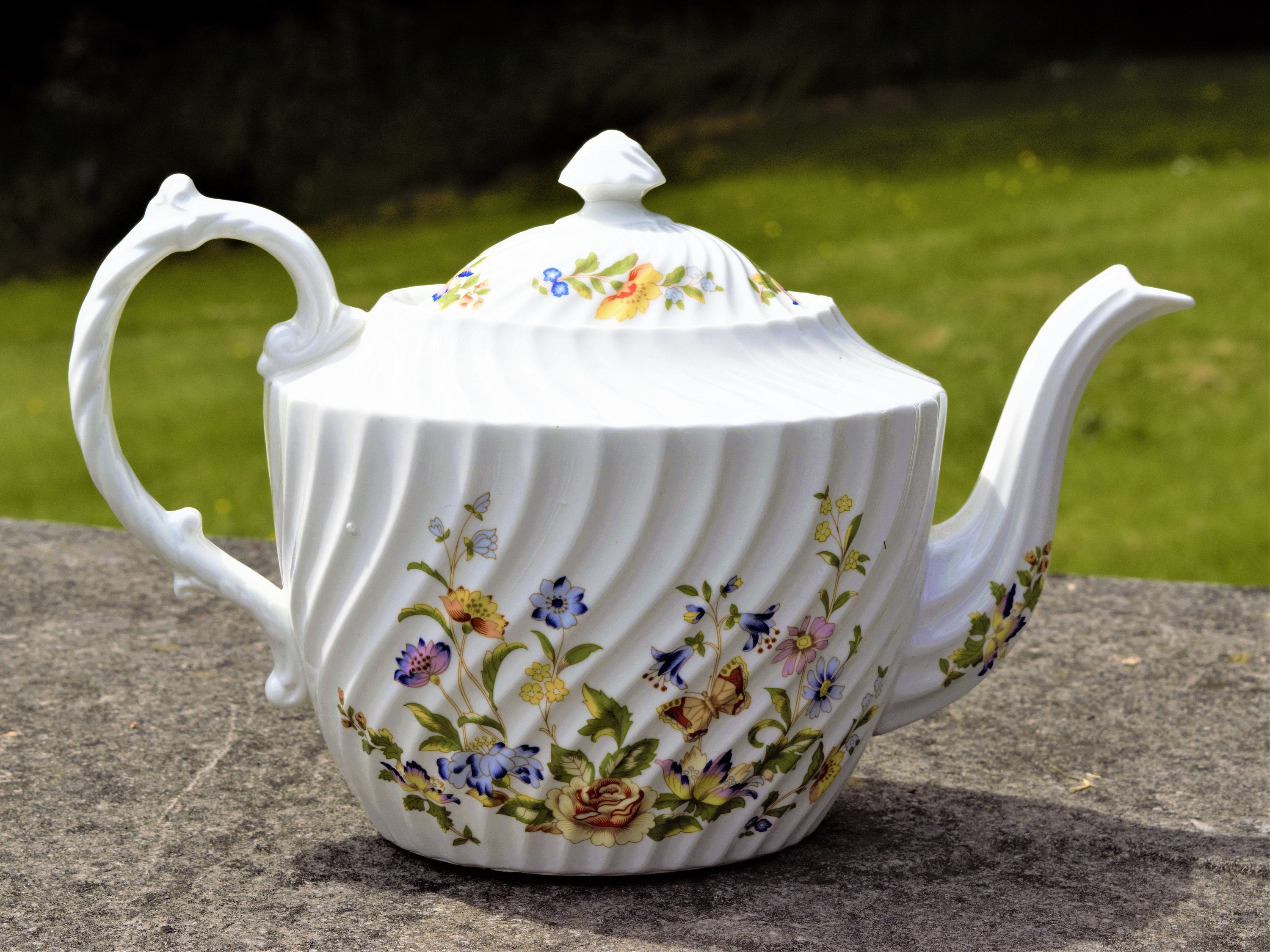 Aynsley Cottage Garden Large 2.25 Pint Teapot Etsy