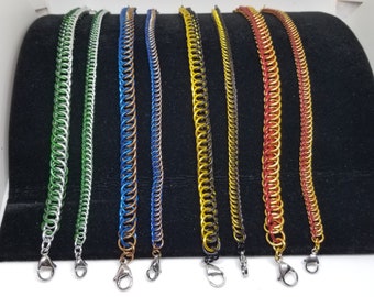 Hogwarts House Color Bracelets in Half Persian