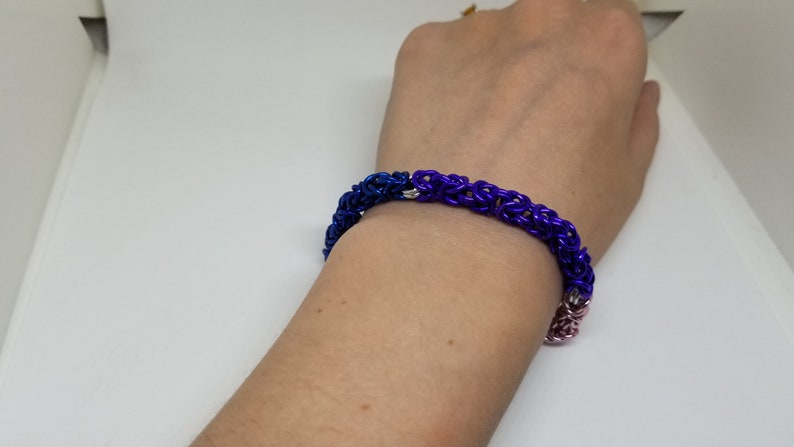 Bisexual Pride Bracelets Byzantine