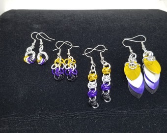 Non-Binary Pride Earrings