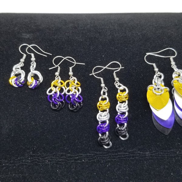 Non-Binary Pride Earrings