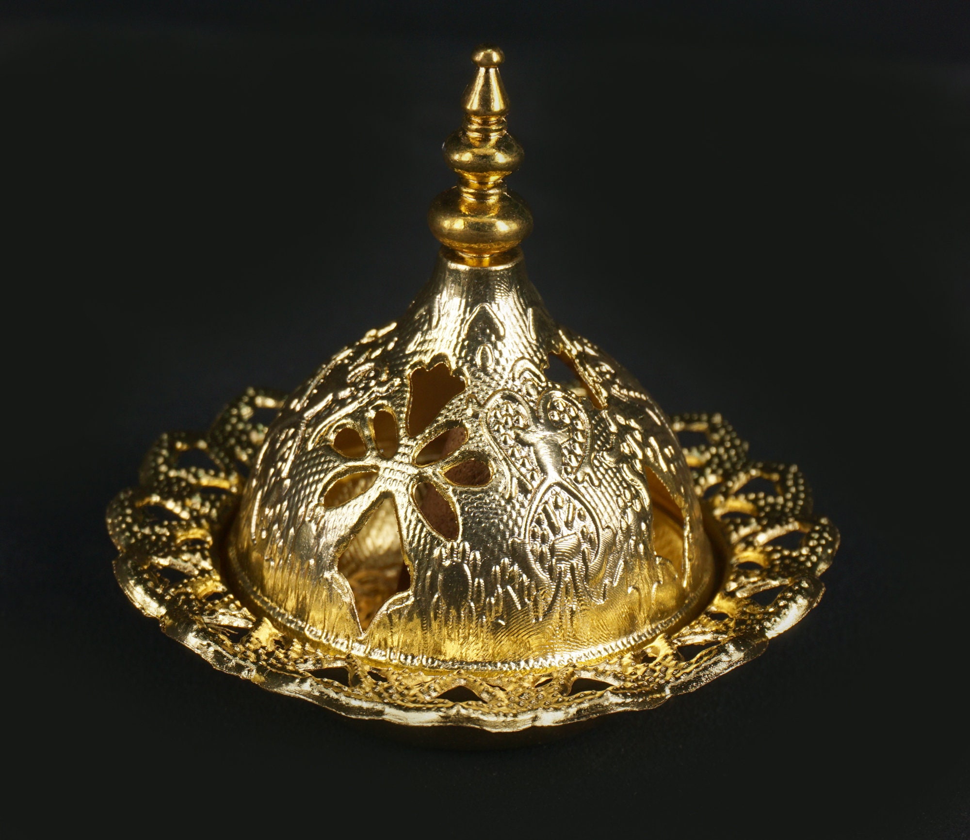 Incense Cone Burner Holder Incense Burner Holder Gold Tone Etsy UK