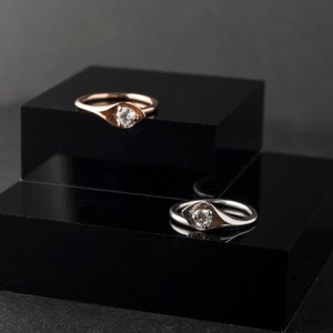 Calla Lily Diamond Engagement Ring image 1