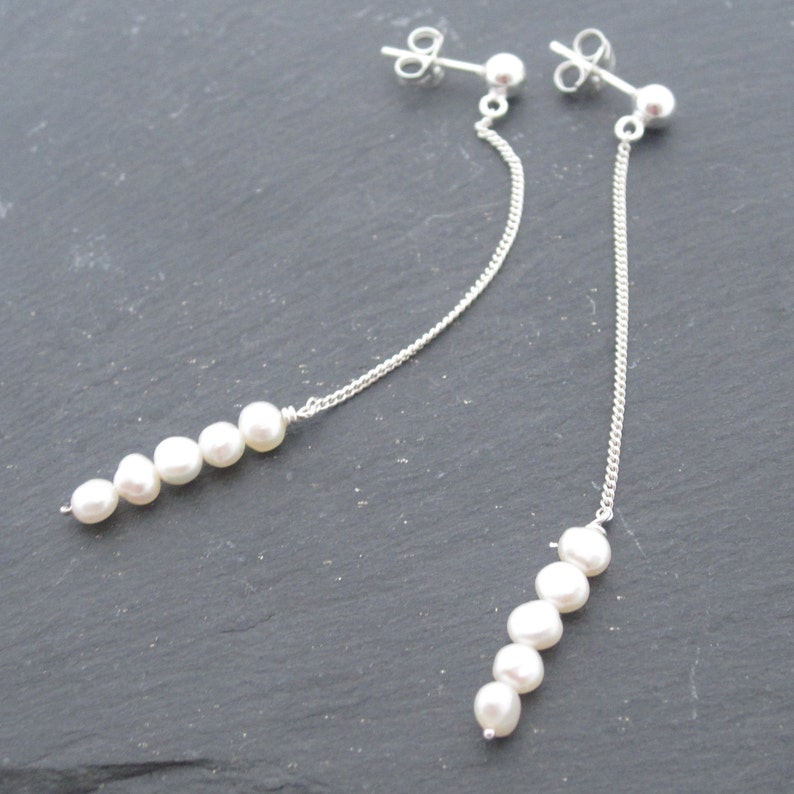 Willow Pearl Drop Earrings image 2