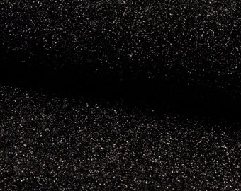 Tecido Lurex Brilhante Tinsel Stretch Metálico Glitter Lametta Shimmer Material 59" ou 150 cm de Largura - Preto