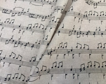 Violin Music Notes Designer Curtain Upholstery Cotton Fabric Etsy