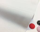 WHITE Plain Ottoman Fabric For Curtains Upholstery Cotton Canvas Material - 55 quot 140cm Wide