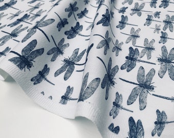 Dragonflys Tapestry Fabric Curtains Upholstery Cushions 140cm wide