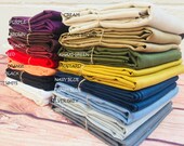 Pure Plain Linen Fabric Material Lightweight Linens for home decor, bedding, clothes, curtains - 140cm wide - 15 colours