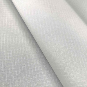 Ripstop Spinnaker Lightweight Fabric Kite Marine Material Nylon Water Resistant Cloth 150cm or 59'' Wide - White